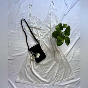 Vintage Butterfly lace slip dress size 38